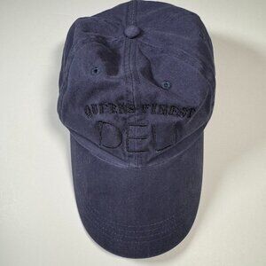 Queen's Finest Deli NYC Embroidered Hat Navy